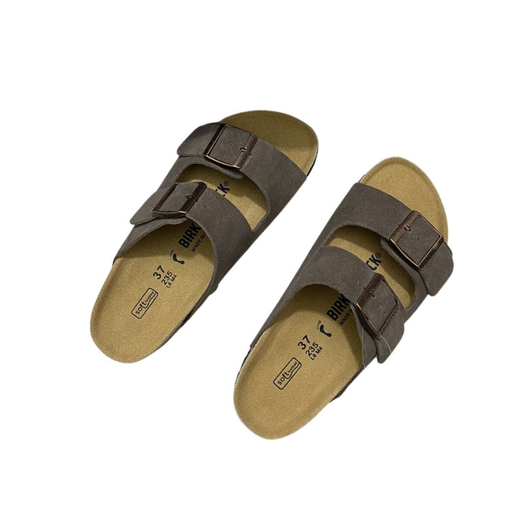 Birkenstock Sandals Dark Grey - Suede
