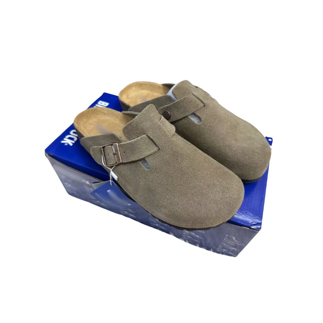 Birkenstock Clogs Antelope Brown - Suede