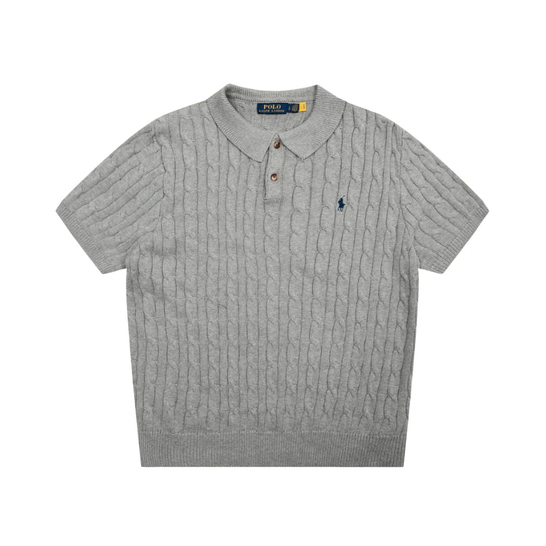 Ralph Lauren Knit Polo Gray - Relaxed Fit