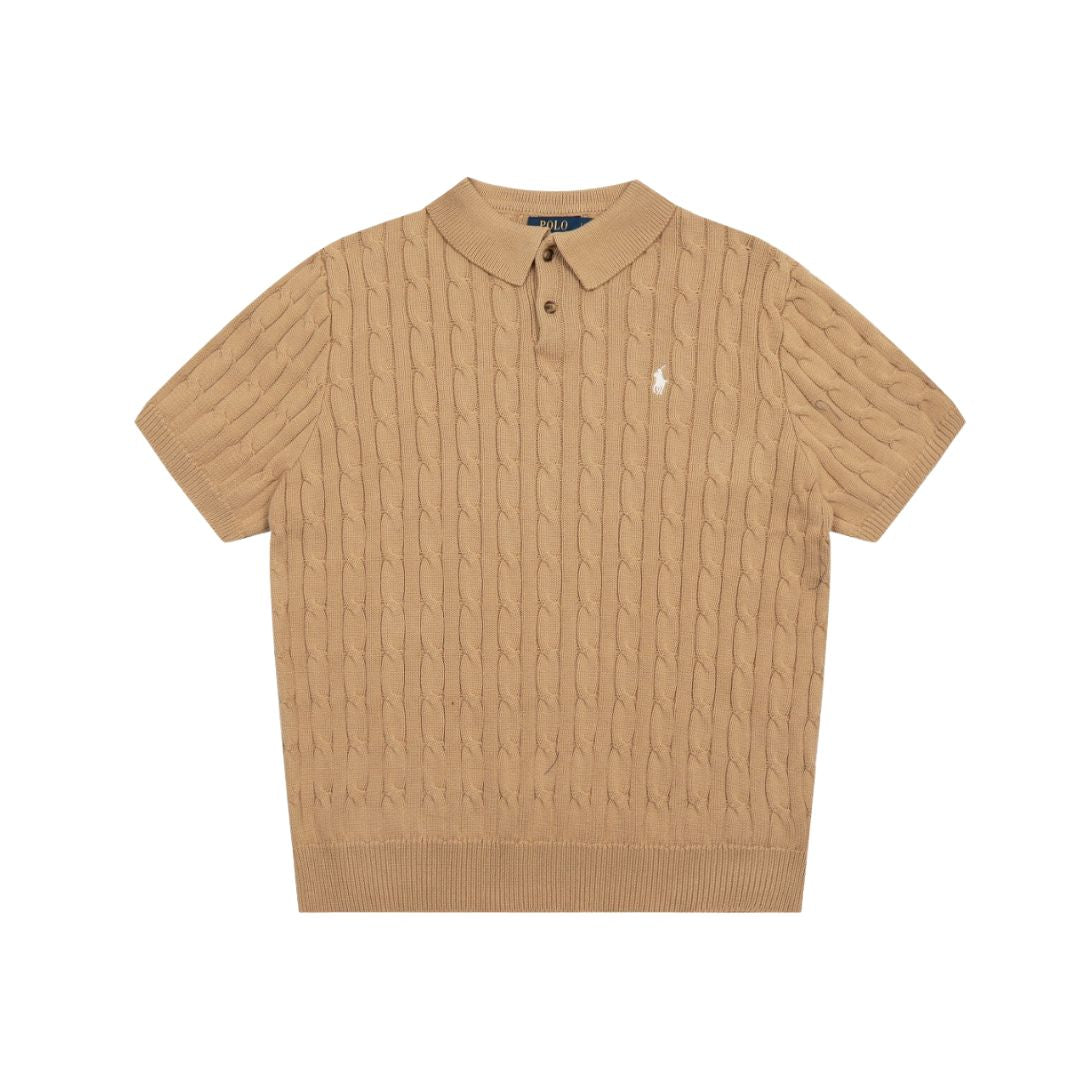 Ralph Lauren Knit Polo Khaki - Relaxed Fit