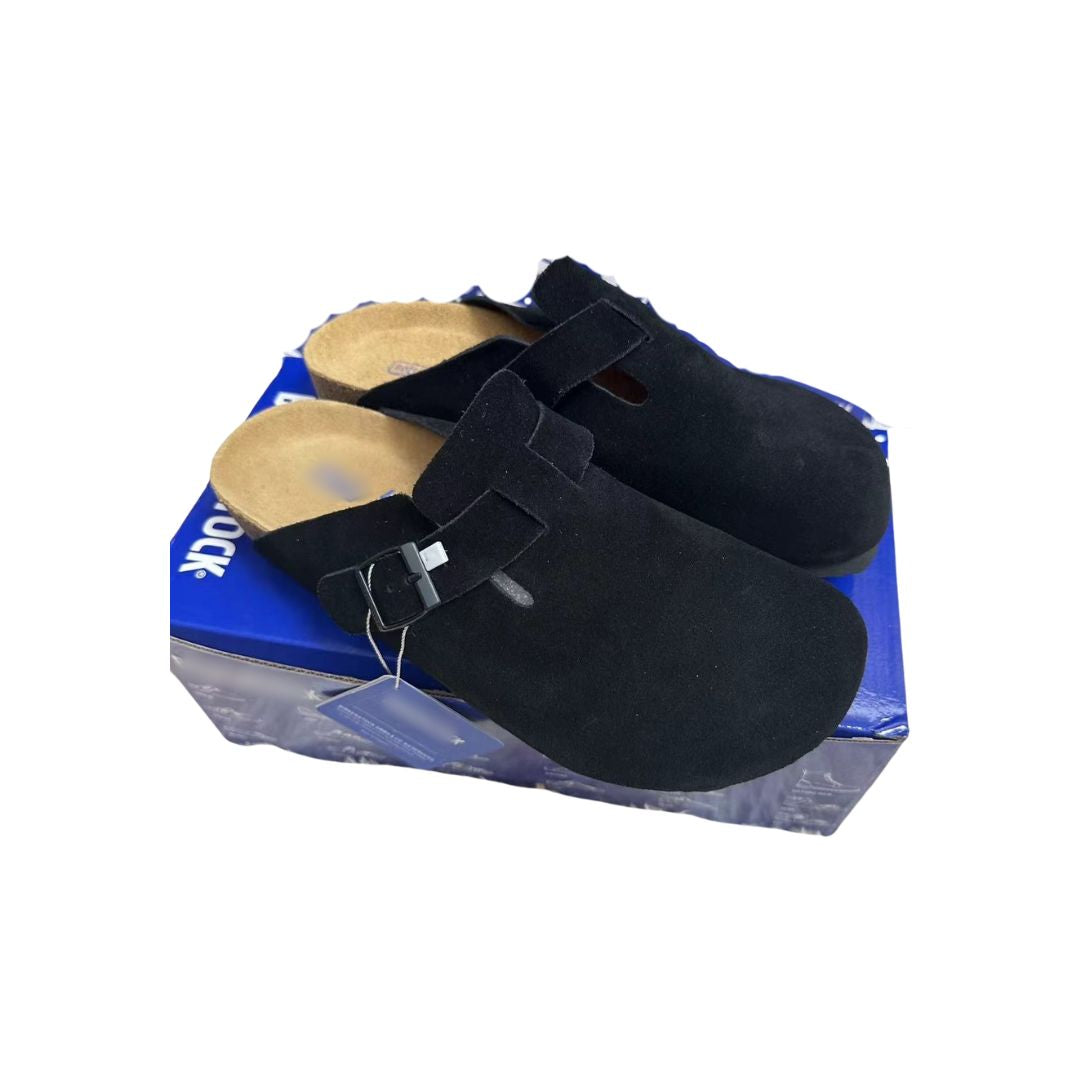 Birkenstock Clogs Black - Suede